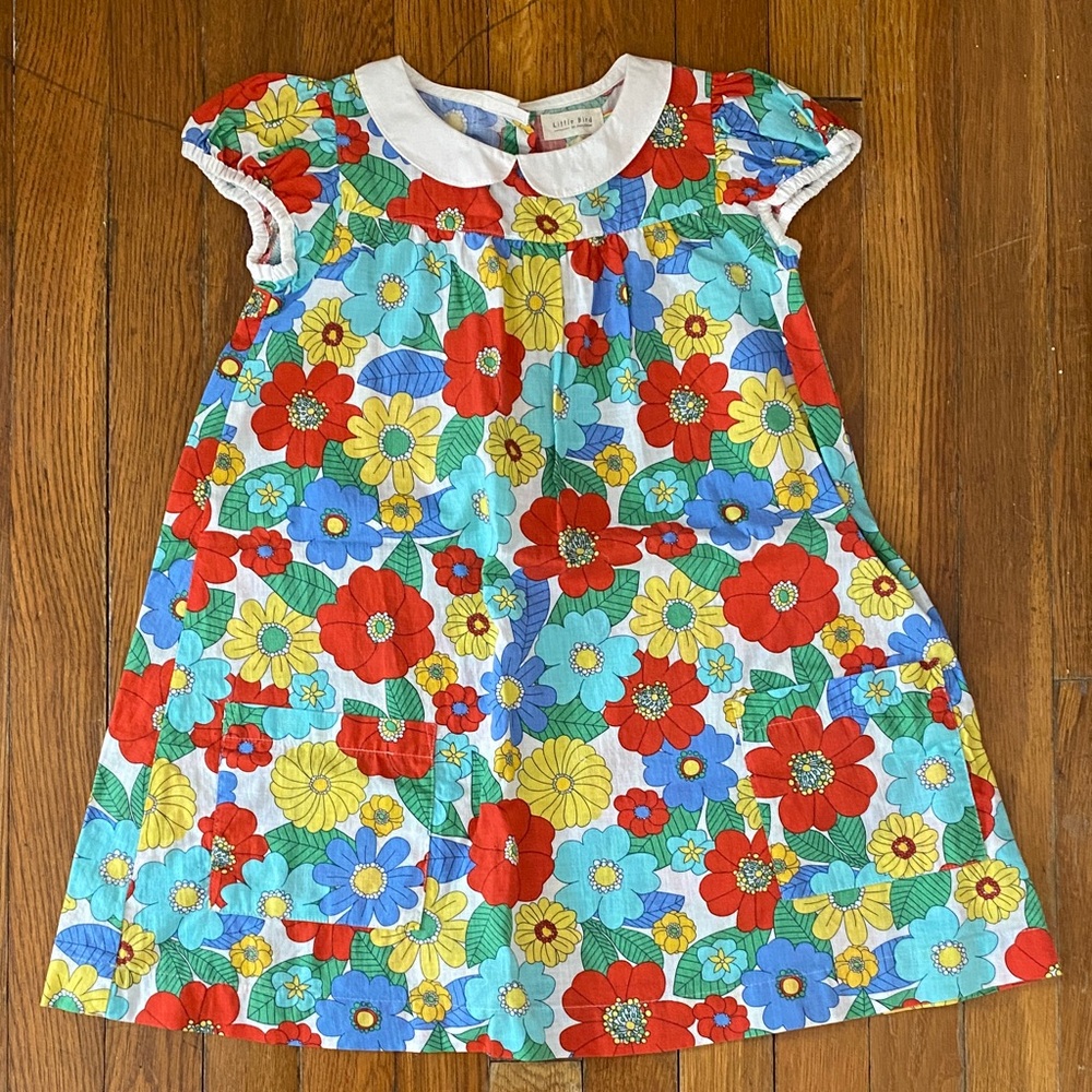 Little Bird organic cotton retro Floral Kids Dress -